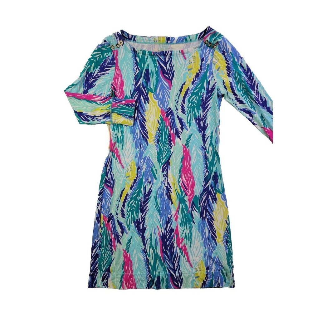Lilly Pulitzer Sophie Dress Light As A Feather Women's XS Sundress Resort UPF